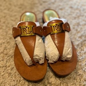 Never worn Ralph Lauren Womens Lakin sandals